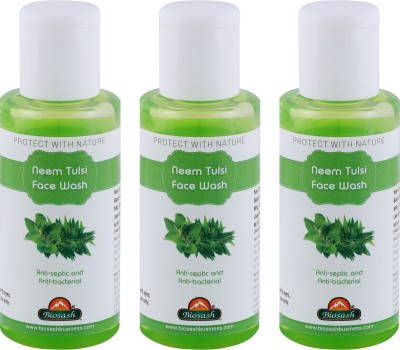 BIOSASH Neem Tulsi  (100ml x Pack of 3) Face Wash(300 ml)