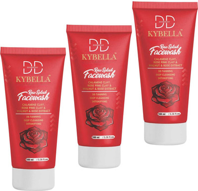 DOOMSDAY KYBELLA ROSE SPLASH FACEWASH FOR CLEAR & YOUNG LOOKING SKIN PACK OF 100ml X 3 Face Wash(300 ml)
