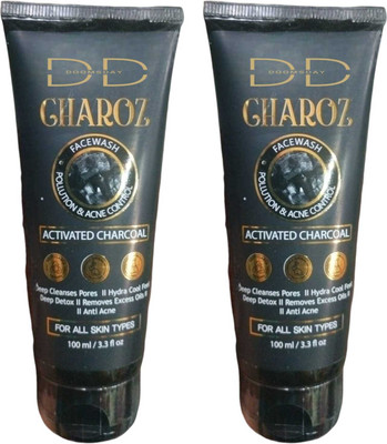 DOOMSDAY CHARROZ CHARCOAL FACEWASH FOR DEEP CLEASNE ANTI ACNE SKIN PACK OF 100ml x 2 Face Wash(200 g)