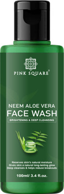 Pink Square Neem Aloevera Purifying  for Prevents Pimple|Oily Skin Pack 1 of 100ML Face Wash(100 ml)