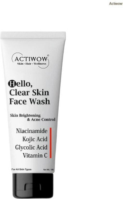 ACTIWOW Hello  Natural Oil-Free Foam for Clear Skin Face Wash(100 ml)