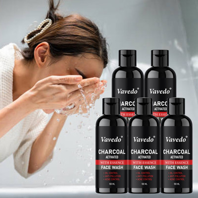 VAVEDO Activated Charcoal Oil Control  | Daily Use | Clear & Fresh Skin Face Wash(100 ml)