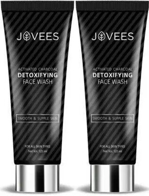 JOVEES Activated Charcoal Detoxifying ÃÂ ÃÂ (120*2 ml) Face Wash(240 ml)