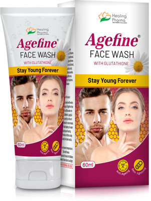 Agefine L-Glutathione ,Glycolic Acid & Niacinamide For Anti Aging Face Wash(60 ml)