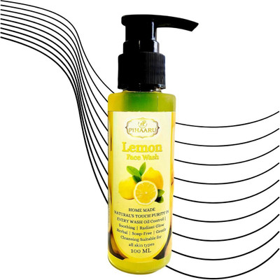 Pihaaru Oil-Free Lemon  | Pure Herbal Formula – 100ml| Face Wash(100 ml)