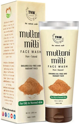 TNW - The Natural Wash Multani Mitti  With Sandalwood- Oil | Acne Control Face Wash(100 ml)