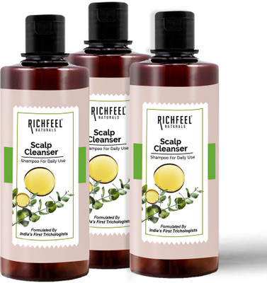 RICHFEEL Scalp Cleanser|Dandruff Control|Healthy Scalp|100 ml(Pack of 3) Face Wash(1500 ml)