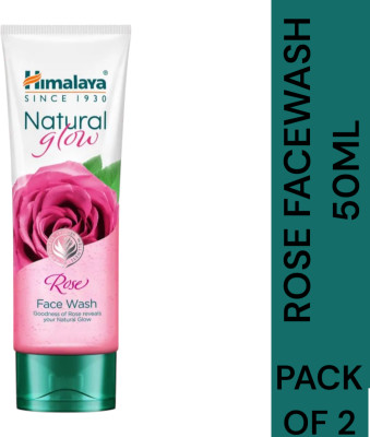 Himalaya Herbals NATURAL GLOW ROSE FACE WASH 50 PACK OF 2 Face Wash(100 ml)