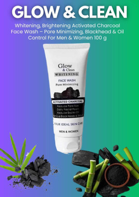 BIMBLE Charcoal Facewash Clean & Glow Whitening 100gm Pack 1 for clean skin Face Wash(100.05 ml)