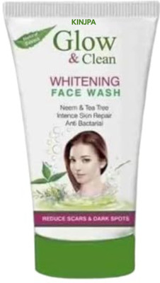 KINJPA Glow & Clean Whitening  with Neem and Tea Tree 100 ml Face Wash(100 g)
