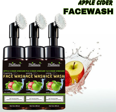 Phillauri Apple Cleansing Elixir Refresh and clarify with the essence of apple cider vinegar Face Wash(450 ml)