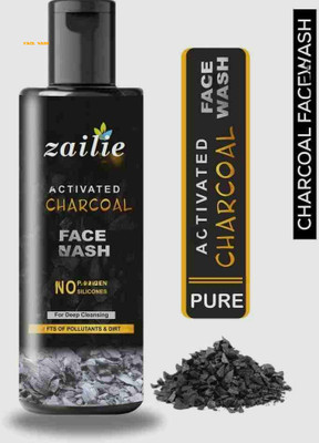 Zailie Hydrating care refreshing formula charcoal face wash oil control activated charcoal smooth skin fights acne clear complexion removes dirt gentle on skin Face Wash(200 ml)