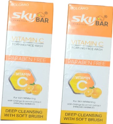 MOLCARO SKYBAR VITAMIN C FOAMING FACE WASH PACK 0 2 Face Wash(300 ml)