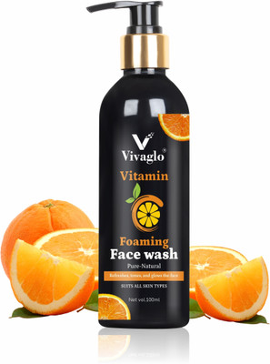 VIVAGLO Vitamin C Brightening Skin Glow | All Skin Types (PACK OF 1)  (100 ml) Face Wash(100 ml)