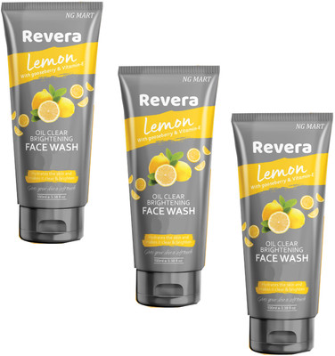NG MART NG Revera Oil Control/Oil Clear Lemon  PACK OF - 3 Face Wash(300 ml)