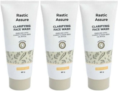 Rastic Assure Super Clarifying Facewash Pack of 3 Face Wash(180 g)
