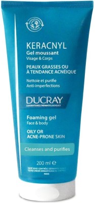 DUCRAY Keracny l Foaming Gel |Facewash for Oily skin, Acne , Pimples| Face Wash(200 ml)