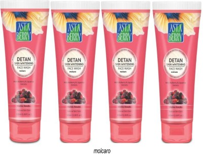 MOLCARO pack of 4 detan skin whiteting face wash Face Wash(300 g)