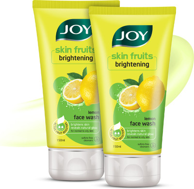 Joy Skin Fruits Lemon Brightening  For Oily Skin with Vitamin C Face Wash(300 ml)