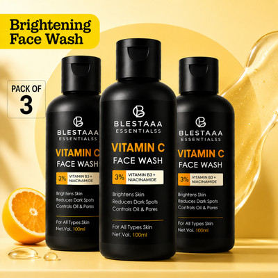 blestaaa essentialss Vitamin C Glow & Nourish With Niacinamide & Vitamin E Men & Women All Skin Types . Face Wash(300 ml)