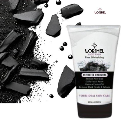 LORSHEL Charcoal : Experience the Power of Charcoal for a Thorough Clean Face Wash(100 ml)