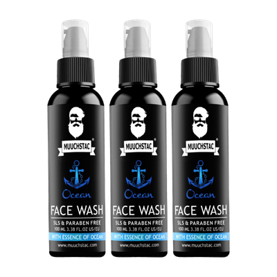 MUUCHSTAC Ocean for Men, Anti Acne & Pimple, Skin Brightening, All Skin Types Face Wash(300 ml)