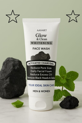 AASAKT  With Charcoal Whitening Acne Control Daily Skin Care Face Wash(100 g)