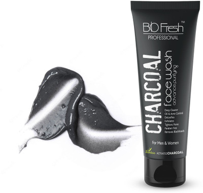 Biofresh Activated Charcoal Anti-Pollution  for Deep Pore Cleaning | Removes Dirt & Impurities | Suitable for Acne Prone Skin Face Wash(75 ml)