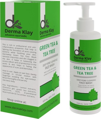 DERMA KLAY Advance Ayurveda GREEN TEA &TEA TREE DEEP PORE CLEANSING FACE WASH 100ml Face Wash(100 ml)