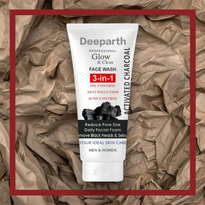 Deeparth 3 in 1 Bright Miracle Detox Charcoal -/ (Pack of 1) Face Wash(150 g)