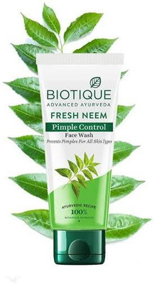 BIOTIQUE FRESH NEEM FACE WASH 150ml ACNE & PIMPLE REMOVER FACE WASH ( FOR ALL SKIN TYPE) Face Wash(150 ml)