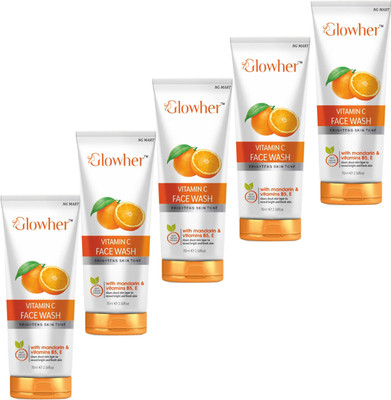 NG MART NG GLOWHER VITAMIN - C FACEWASH PCS - 5 Face Wash(350 g)