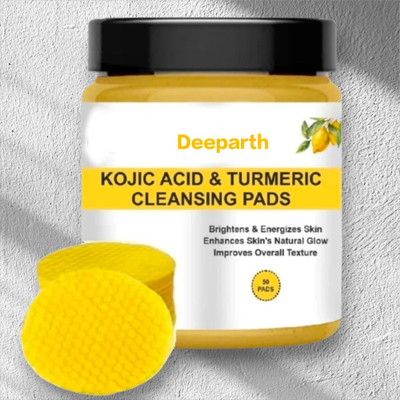 Deeparth Kojic Acid Turmeric Cleansing Pads For Face Quick Refresh Face Wash(50 g)