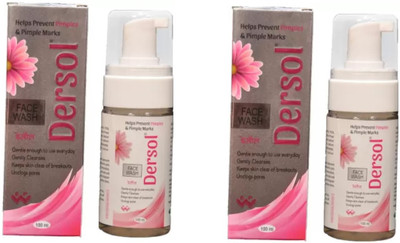 Dersol Face wash pack of (100+100=200ml) Face Wash(200 ml)