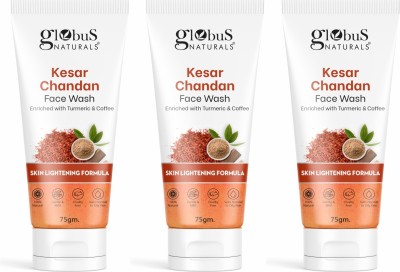Globus Naturals Kesar Chandan Skin Lightening & Tan Removal Face Wash(225 g)