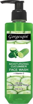 GORGESQIN Moisturizing & Nourishing Cucumber  Face Wash(200 g)