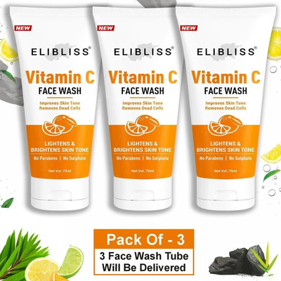 ELIBLISS Vitamin C For Bright Skin With Kakadu Plum & Lime Pearl Gel  Face Wash(225 ml)
