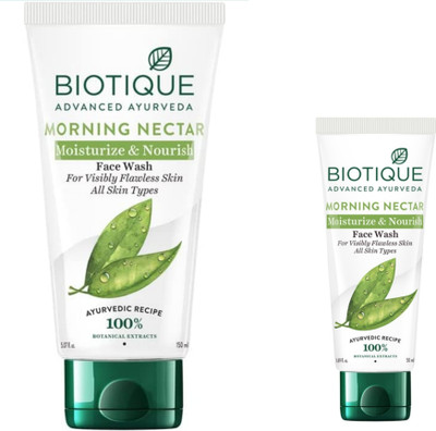 BIOTIQUE Morning Nectar  150ml & Morning Nectar  50ml. Face Wash(200 ml)