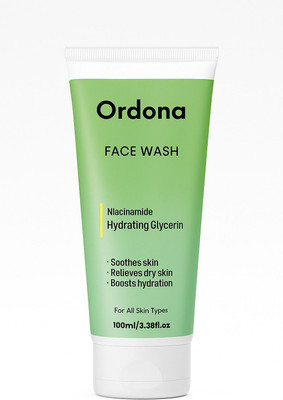 Ordona Gentle Skin Hydrating  & Cleanser with Niacinamide for Smooth and Even Skin, Tan Removal & Glowing Skin, Face Wash(100 ml)