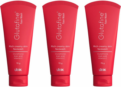 GLUTAFINE Pack of 3 Face Wash(70 g)