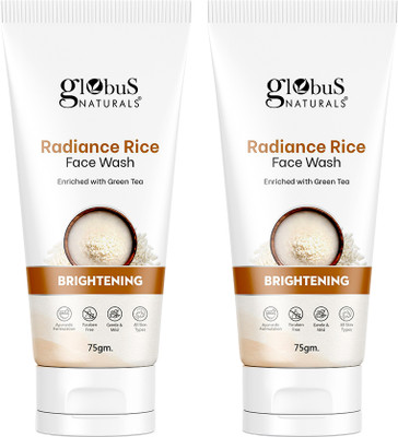 Globus Radiance Rice , Set of 2 Men & Women All Skin Types Face Wash(150 g)