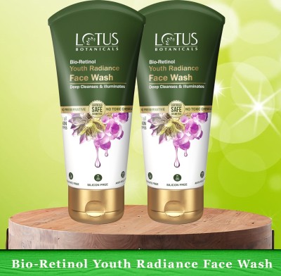 Lotus Botanicals Bio-Retinol Youth Radiance  ( Pack of 2 ) ( 100ml * 2pc ) Face Wash(200 ml)