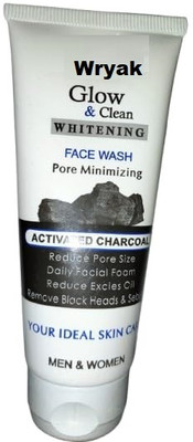 wryak Glow & Clean Whitening , Activated Charcoal, Pore Minimizing Face Wash(100 g)