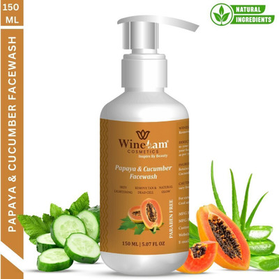 winelam Papaya Deep Cleanse For Glowing Skin| All Skin Types| Men & Women  Face Wash(150 ml)