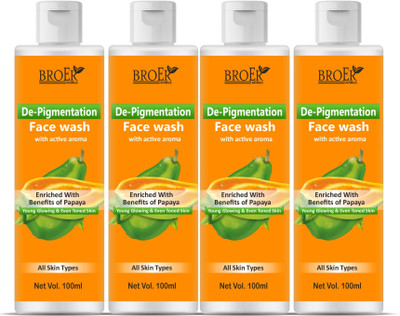 BROER Papaya De-Pigmentation Face Wash(400 ml)