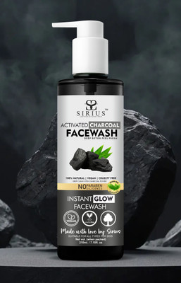 RKG Sirius Activated Charcoal Facewash | Skin Brightening & Oil control l Pollution control | Deep clean & Detox Charcoal  (210 ml) Face Wash(210 ml)