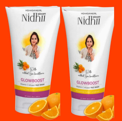 HGHASAYAGIRL NIDHI SKINCARE Glow Boost Vitamin C (pack of 2) 1 Face Wash(200 g)