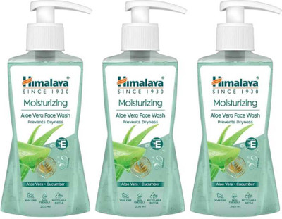 HIMALAYA ALOEVERA FACE WASH 200ML PACK OF 3 Face Wash(600 ml)
