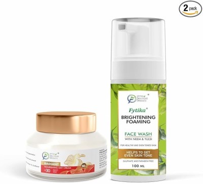 FYTIKA HEALTHCARE PRODUCTS Fytika Radiant Nourishing Day Cream + Brightening Foaming Facewash - Combo Pack Face Wash(150 ml)