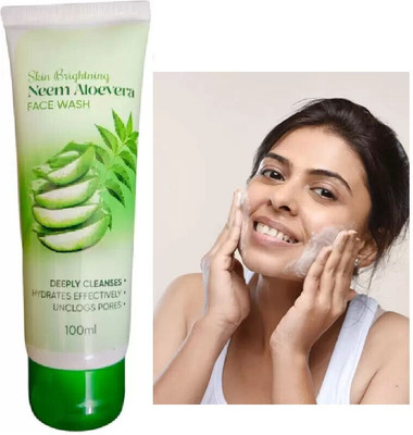 EVERERIN Neem & Aloevera For Clears Blackheads & Unclogs Pores Face Wash(100 g)